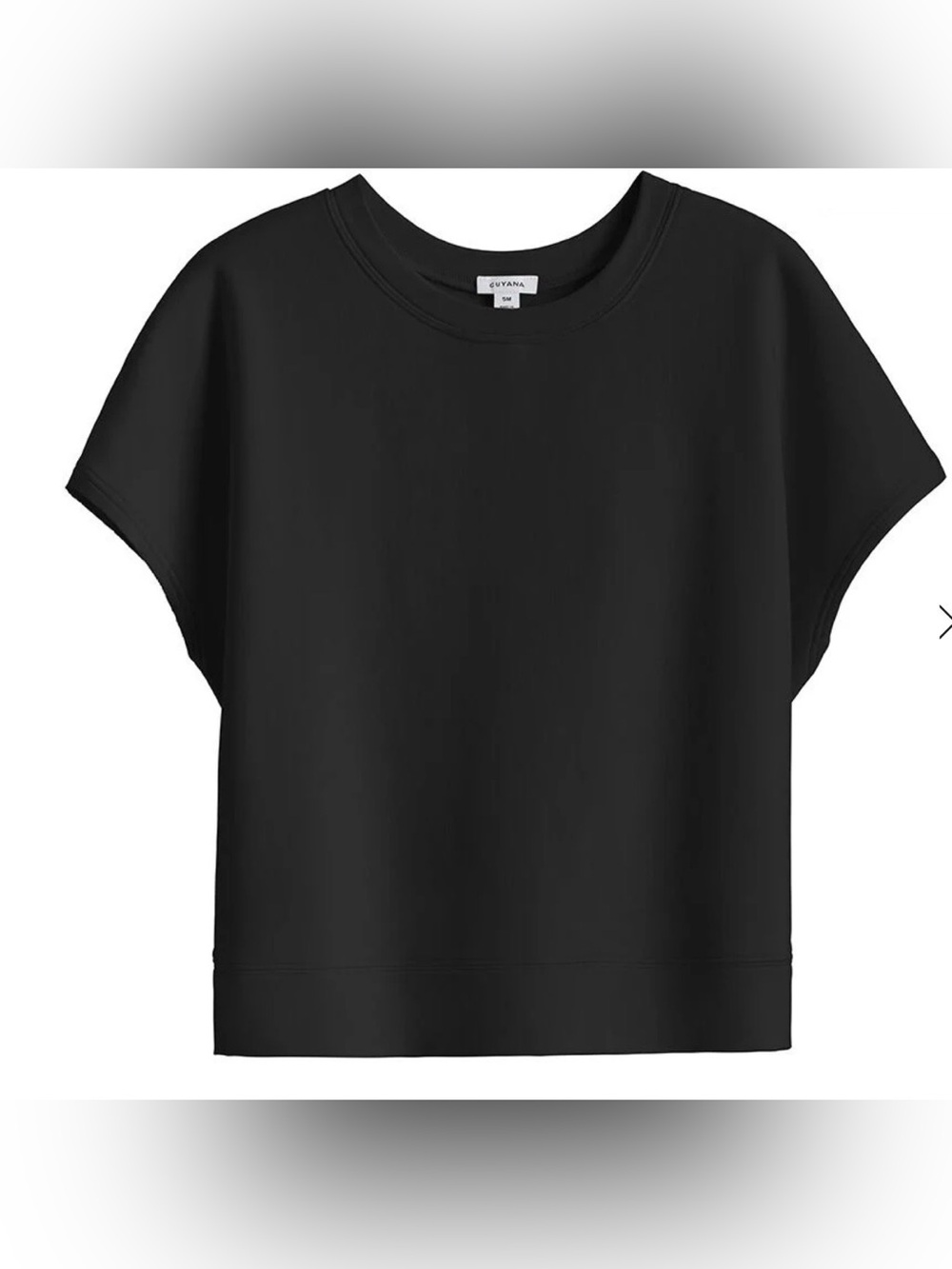 Cuyana French Terry Sweatshirt short sleeve